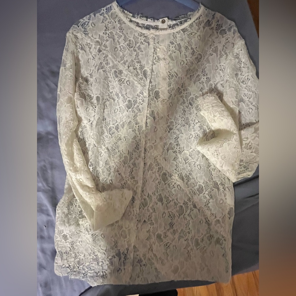 Sandro Parisian Lace Blouse